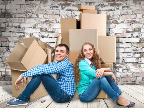 Household items safely packed inside secure storage in Deptford
