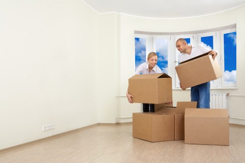 Secure storage unit in Deptford with neatly arranged belongings