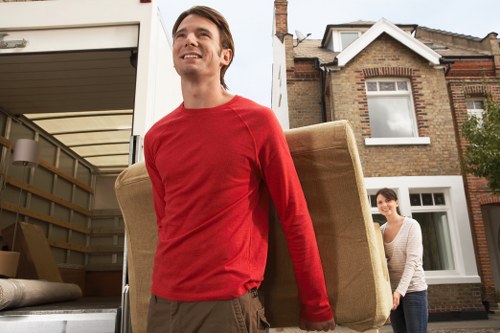 Careful loading and protection of household items for a Deptford move