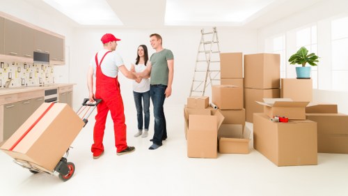 Secure packing of fragile belongings in Deptford